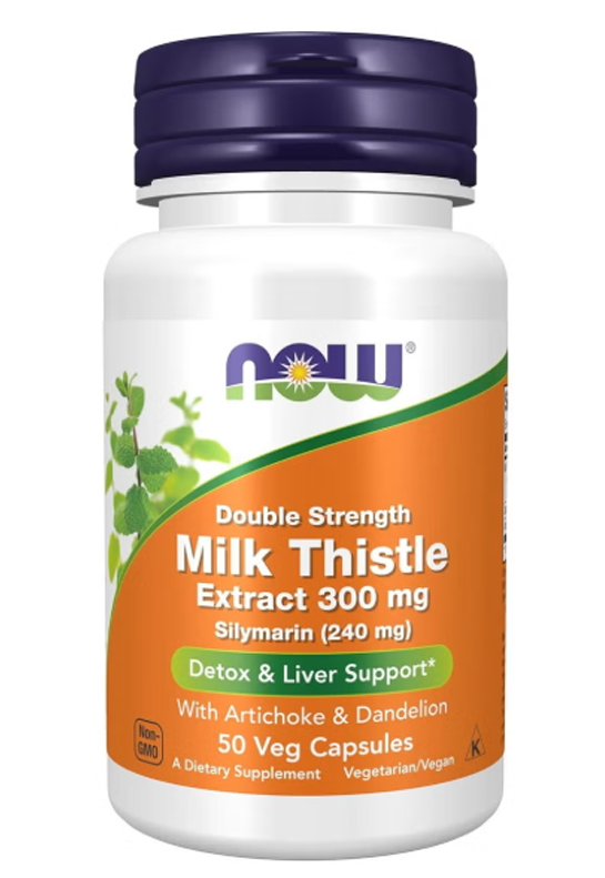 Milk Thistle Extract 300 mg With Artichoke & Dandelion 50 Veg Capsules